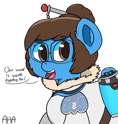 Size: 2000x2100 | Tagged: safe, artist:an-honest-appul, pony, crossover, high res, mei, overwatch, ponified, solo