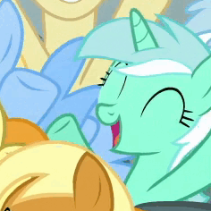 Size: 236x236 | Tagged: safe, screencap, apple cobbler, carrot top, cerulean skies, cotton cloudy, golden harvest, goldengrape, lyra heartstrings, sir colton vines iii, pony, g4, the fault in our cutie marks, animated, apple family member, background pony, cheering, gif, happy