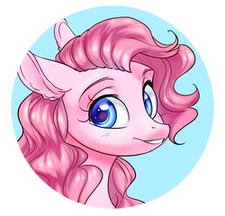Size: 1126x1080 | Tagged: safe, artist:aphphphphp, pinkie pie, g4, bust, female, looking at you, portrait, solo