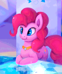 Size: 545x650 | Tagged: safe, artist:rodrigues404, pinkie pie, earth pony, pony, g4, animated, cutie map, element of laughter, female, gif, leaning, mare, solo