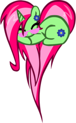 Size: 1240x2000 | Tagged: safe, artist:blondenobody, oc, oc only, oc:gubblebum, ear piercing, earring, glasses, heart pony, jewelry, piercing, rose-tinted glasses, solo