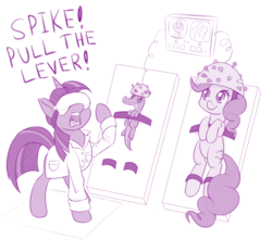 Size: 1100x1015 | Tagged: safe, artist:dstears, gummy, pinkie pie, twilight sparkle, alicorn, pony, g4, body swap, clothes, dreamworks, experiment, kowalski, lab coat, mad scientist, madagascar (dreamworks), newbie artist training grounds, science, the emperor's new groove, the penguins of madagascar, this will end in pain, twilight sparkle (alicorn)