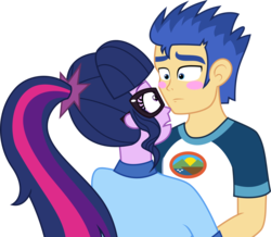 Size: 2369x2070 | Tagged: safe, artist:shabrina025, flash sentry, sci-twi, twilight sparkle, equestria girls, g4, my little pony equestria girls: legend of everfree, couple, high res, humanized, love, male, ponytail, ship:flashlight, ship:sci-flash, shipping, straight