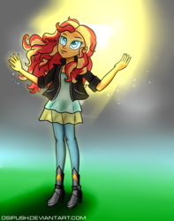 Size: 1500x1900 | Tagged: safe, artist:osipush, sunset shimmer, equestria girls, g4, clothes, female, leather jacket, solo