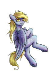 Size: 900x1350 | Tagged: safe, artist:dakosia, derpy hooves, pegasus, pony, g4, female, flying, grin, mare, simple background, smiling, solo, transparent background, underhoof, watermark