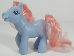 Size: 650x500 | Tagged: safe, photographer:breyer600, blue belle, g1, g3, dolly mix, g1 to g3, generation leap, irl, photo, toy