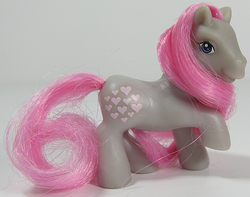 Size: 633x500 | Tagged: safe, photographer:breyer600, snuzzle, g1, g3, dolly mix, g1 to g3, generation leap, irl, photo, solo, toy