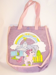 Size: 614x819 | Tagged: safe, photographer:kisscurl, cotton candy (g1), g1, bag, irl, merchandise, photo, purse, solo