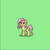 Size: 399x400 | Tagged: safe, fluttershy, bat pony, pony, pony town, g4, female, flutterbat, pixel art, race swap, solo