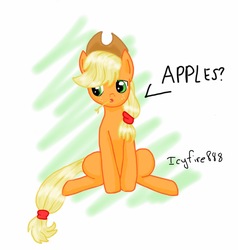 Size: 1508x1586 | Tagged: safe, artist:icyfire888, applejack, earth pony, pony, g4, female, solo