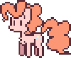 Size: 420x340 | Tagged: safe, artist:nobody, pinkie pie, earth pony, pony, g4, female, pixel art, simple background, solo, white background