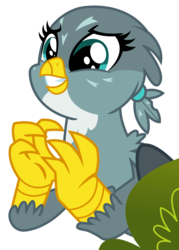 Size: 1500x2094 | Tagged: safe, artist:sketchmcreations, gabby, griffon, g4, the fault in our cutie marks, bush, cute, gabbybetes, pleading, simple background, transparent background, vector