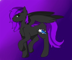Size: 2048x1708 | Tagged: safe, oc, oc only, oc:sirius kimondo, pegasus, pony, hair over one eye, looking at you, raised hoof, smiling, solo