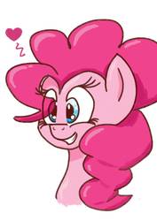 Size: 1000x1414 | Tagged: safe, artist:chuliyagus, pinkie pie, earth pony, pony, g4, female, heart, solo