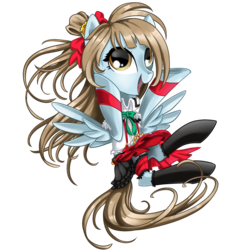 Size: 1024x1024 | Tagged: safe, artist:okapifeathers, pegasus, pony, crossover, kotori minami, love live!, love live! school idol project, ponified, simple background, solo, transparent background, underhoof