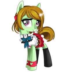 Size: 1024x1024 | Tagged: safe, artist:okapifeathers, earth pony, pony, crossover, hanayo koizumi, love live!, love live! school idol project, ponified, simple background, solo, transparent background