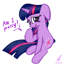 Size: 2200x2200 | Tagged: safe, artist:truffle shine, twilight sparkle, g4, bronybait, cute, floppy ears, high res, simple background, transparent background
