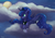 Size: 2300x1610 | Tagged: safe, artist:phyllismi, princess luna, g4, cloud, cute, female, lunabetes, moon, night, prone, solo