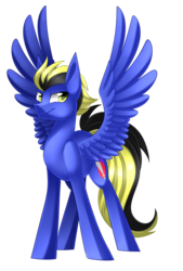 Size: 1998x2947 | Tagged: safe, artist:scarlet-spectrum, oc, oc only, oc:cloak, pegasus, pony, commission, male, simple background, solo, transparent background