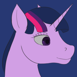 Size: 583x583 | Tagged: safe, artist:stoopedhooy, derpibooru exclusive, twilight sparkle, g4, bust, female, profile, simple background, solo