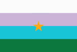Size: 2560x1707 | Tagged: safe, barely pony related, everfree, everfree forest, flag, headcanon, lake, no pony, skies, stars, stripes, sweet apple acres, unofficial, water