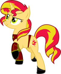 Size: 807x990 | Tagged: safe, artist:ironm17, sunset shimmer, blood elf, elf, pony, unicorn, g4, warcraft, world of warcraft