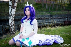 Size: 960x640 | Tagged: safe, artist:sophieriis, rarity, human, g4, clothes, cosplay, costume, dress, irl, irl human, photo