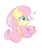 Size: 1024x1217 | Tagged: safe, artist:xxthatsmytypexx, fluttershy, butterfly, g4, bust, cute, female, insect on nose, open mouth, portrait, profile, shyabetes, simple background, solo, transparent background