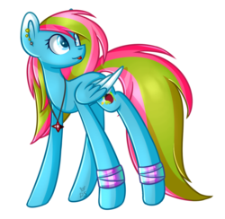 Size: 1024x1001 | Tagged: safe, artist:despotshy, oc, oc only, pegasus, pony, simple background, solo, tongue out, transparent background