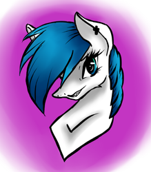 Size: 503x575 | Tagged: safe, artist:pockypocky, oc, oc only, oc:pocky, pony, blue, bust, cross, ear piercing, earring, female, icon, jewelry, mane, mare, piercing, profile, solo, white