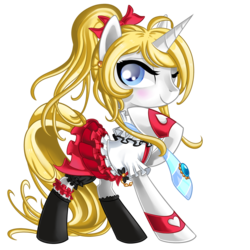 Size: 1024x1024 | Tagged: safe, artist:okapifeathers, pony, unicorn, crossover, eli ayase, love live!, love live! school idol project, ponified, simple background, solo, transparent background