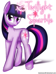Size: 1200x1600 | Tagged: safe, artist:kaiomutaru25, twilight sparkle, g4, female, glowing horn, horn, magic, solo