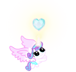 Size: 720x677 | Tagged: safe, artist:tsundra, princess flurry heart, g4, crystal heart, female, simple background, solo, transparent background