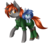 Size: 2680x2435 | Tagged: safe, artist:scarlet-spectrum, oc, oc only, oc:blaze, oc:nova, oc:prince nova, pony, unicorn, bag, clothes, commission, cute, duo, high res, raised hoof, simple background, smiling, transparent background