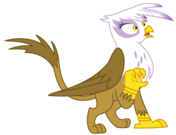 Size: 2703x2069 | Tagged: safe, artist:sketchmcreations, gilda, griffon, g4, the fault in our cutie marks, female, high res, open mouth, simple background, solo, surprised, transparent background, vector