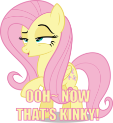 Size: 3057x3326 | Tagged: safe, fluttershy, g4, bedroom eyes, female, flirting, high res, kinky, open mouth, raised eyebrow, raised hoof, simple background, smiling, solo, transparent background, vector