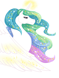 Size: 1200x1600 | Tagged: safe, artist:secretsheik, princess celestia, g4, bust, female, hoers, portrait, solo