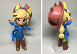 Size: 1800x1264 | Tagged: safe, artist:fromamida, applejack, equestria girls, g4, clothes, customized toy, doll, equestria girls minis, irl, photo, skirt, toy