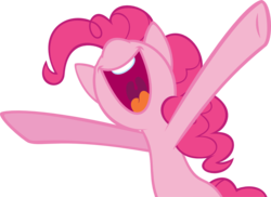 Size: 1000x728 | Tagged: safe, artist:pisonisy, pinkie pie, g4, female, happy, simple background, solo, transparent background, vector