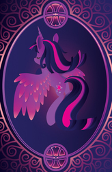 Size: 531x810 | Tagged: safe, artist:renaifoxi, twilight sparkle, alicorn, pony, g4, colored, female, mare, solo, spread wings, twilight sparkle (alicorn), vector, wings