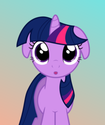 Size: 2365x2827 | Tagged: safe, artist:updownstrange, twilight sparkle, g4, :o, female, floppy ears, high res, solo, vector