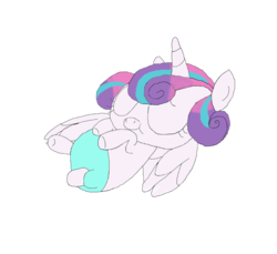 Size: 1200x1100 | Tagged: safe, artist:cmc--scootaloo, princess flurry heart, alicorn, pony, g4, alicorn princess, baby, baby pony, cute, diaper, eyes closed, female, filly, flurrybetes, foal, nap, newbie artist training grounds, simple background, sleeping, solo, transparent background, wings