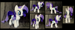 Size: 3525x1437 | Tagged: safe, artist:fireflytwinkletoes, rarity, g4, irl, photo, plushie, solo