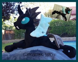 Size: 1000x796 | Tagged: safe, artist:cinnamon-stitch, thorax, changeling, g4, irl, photo, plushie, solo