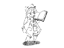 Size: 320x240 | Tagged: safe, artist:thattagen, twilight sparkle, anthro, g4, animated, black and white, book, bouncing, clothes, female, final fantasy, flipnote studio, food, frame by frame, gif, grayscale, messy, monochrome, newbie artist training grounds, pocky, scholar, sockypockytwi, solo