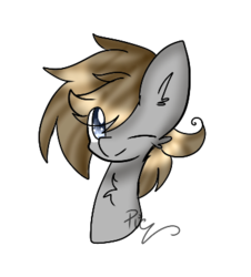 Size: 353x390 | Tagged: safe, artist:ooopartypieooo, oc, oc only, oc:digital dusk, pony, bust, portrait, solo