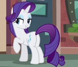 Size: 555x480 | Tagged: safe, screencap, rarity, pony, g4, the gift of the maud pie, butt, cropped, female, mare, plot