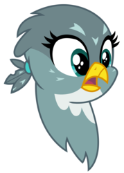 Size: 1500x2091 | Tagged: safe, artist:sketchmcreations, gabby, griffon, g4, the fault in our cutie marks, bust, open mouth, simple background, surprised, transparent background, vector