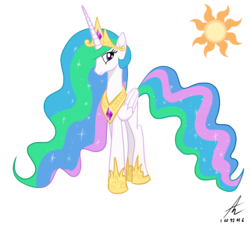 Size: 3000x2700 | Tagged: safe, artist:truffle shine, princess celestia, pony, g4, female, high res, mare, simple background, solo, transparent background