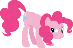 Size: 3572x2346 | Tagged: safe, artist:porygon2z, pinkie pie, earth pony, pony, feeling pinkie keen, female, mare, simple background, solo, transparent background, vector